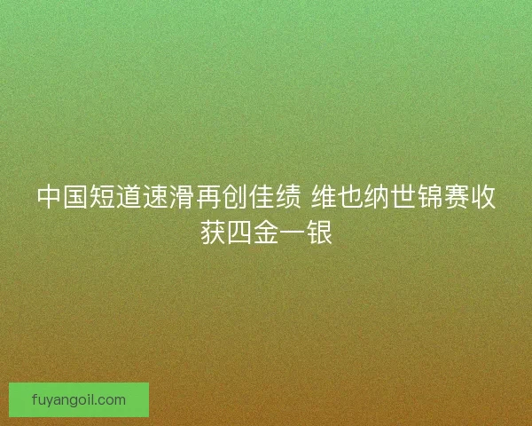 中国短道速滑再创佳绩 维也纳世锦赛收获四金一银